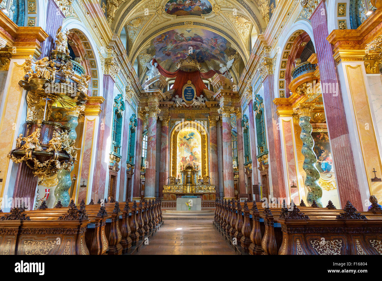 Österreich, Wien, Jesuitenkirche Stockfoto
