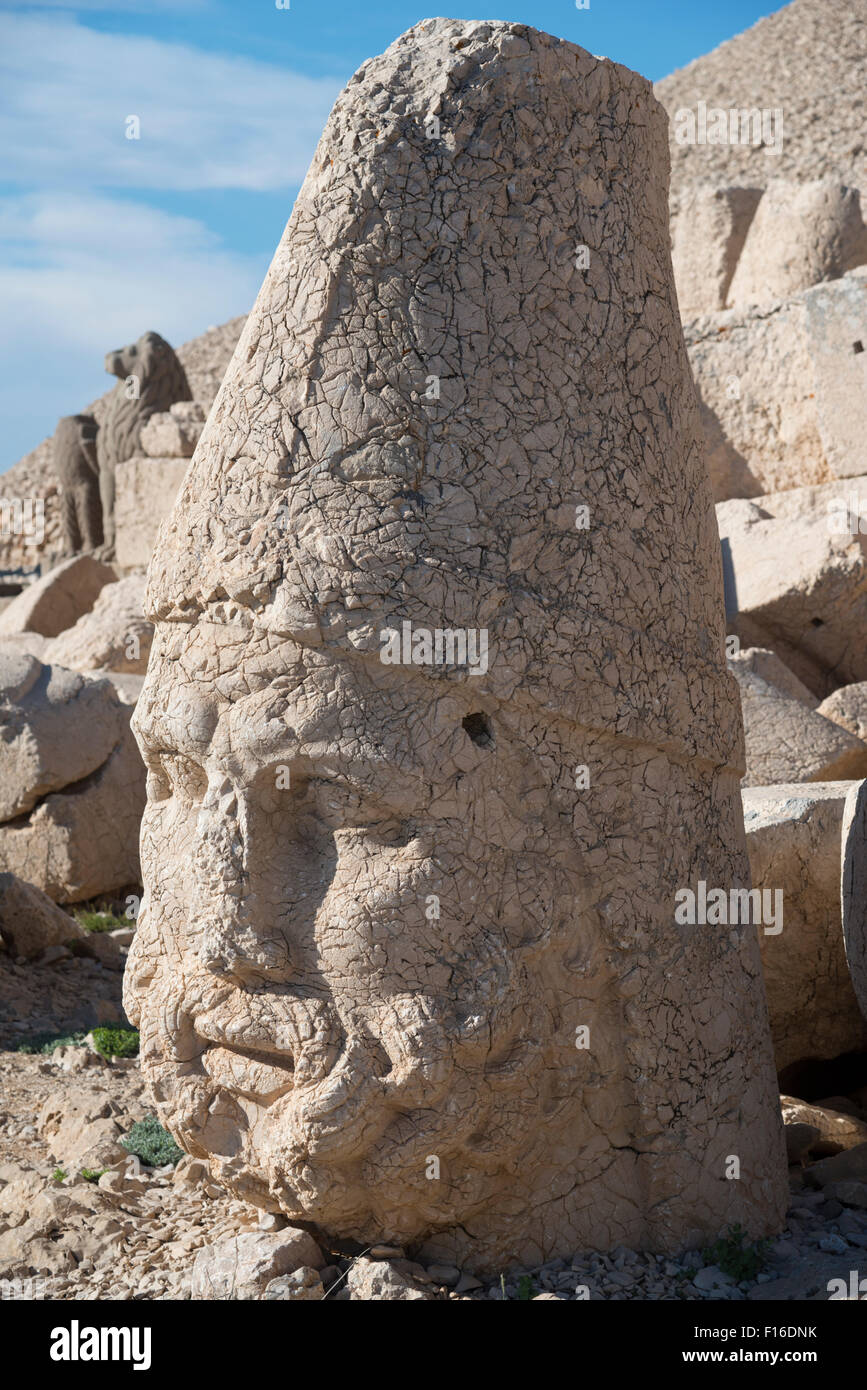 Archäologische Stätte.  Nationalpark Mount Nemrut. Ost-Anatolien. Turkei. Stockfoto