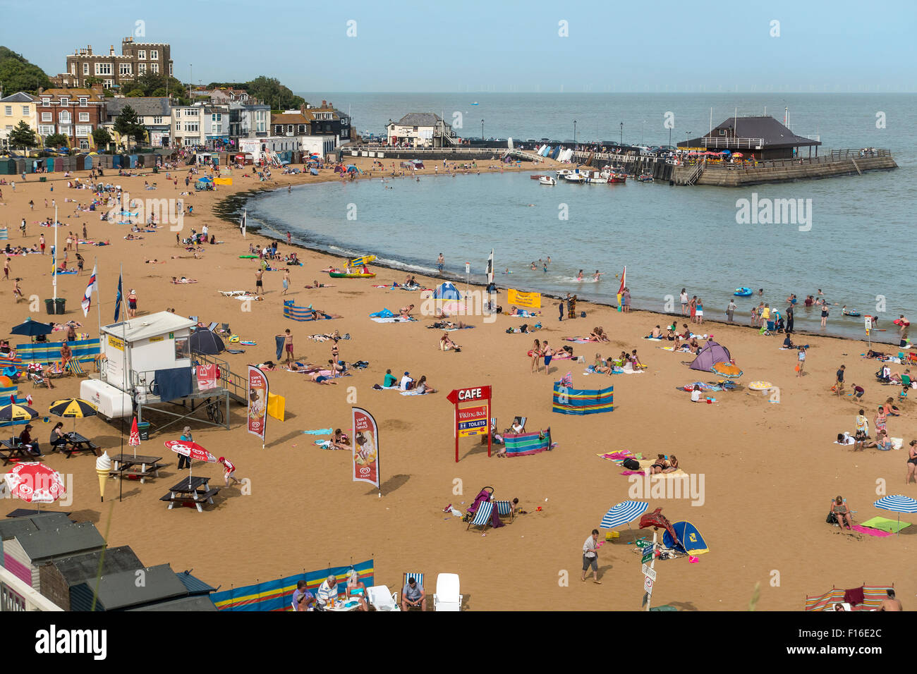 Seaside Beach Viking Bay Broadstairs Thanet Kent England UK Stockfoto