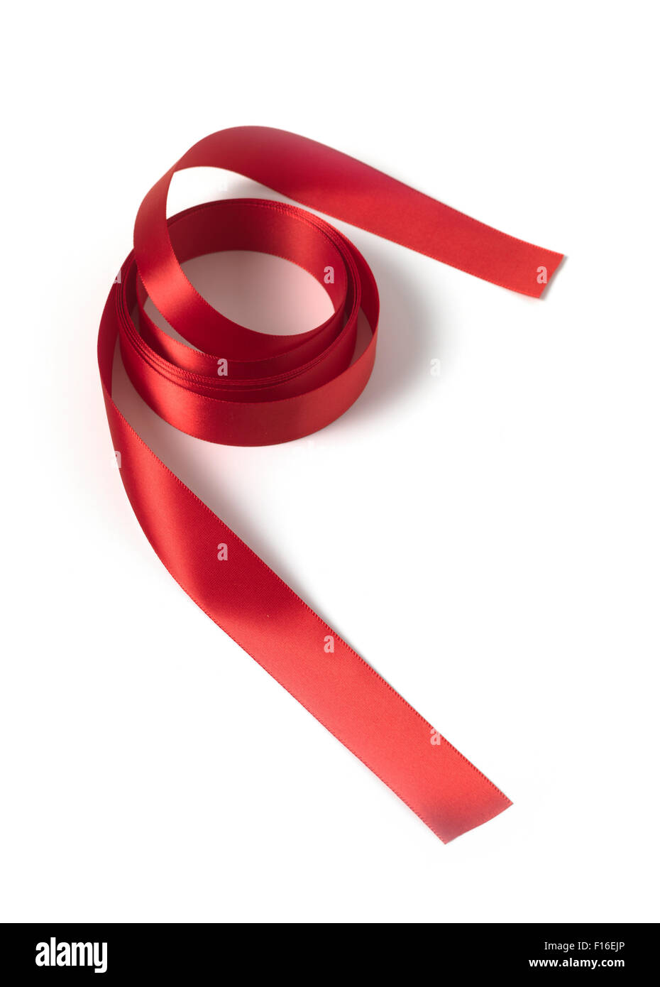 Red Ribbon isoliert Stockfoto
