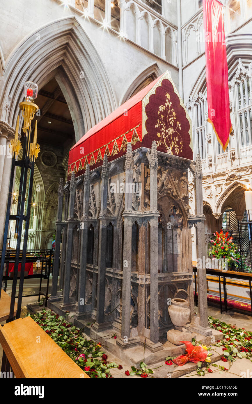 England, Hertfordshire, St. Albans, St. Albans Kathedrale und Abteikirche, der Schrein von St.Alban Stockfoto