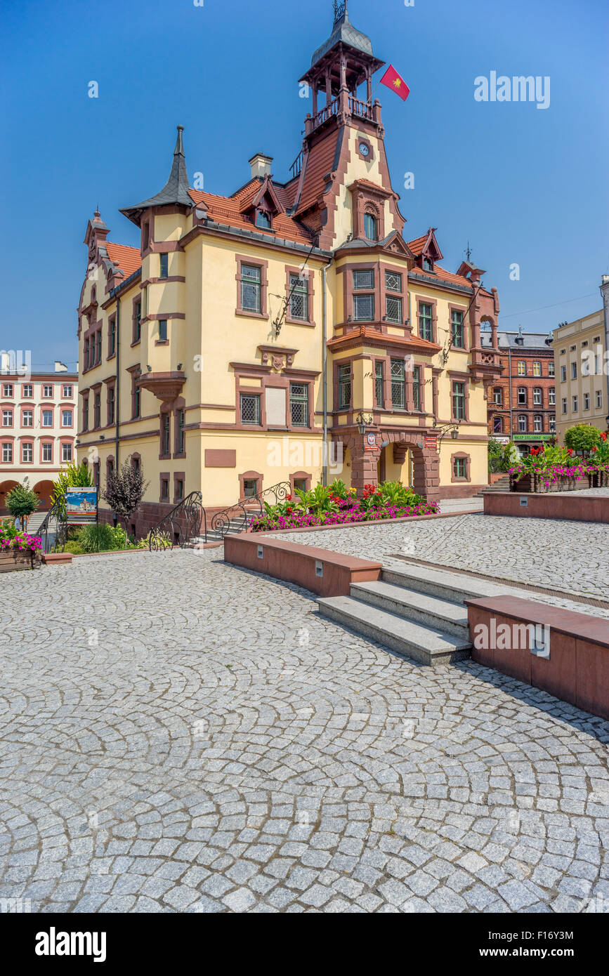 Nowa Ruda alte Markt Neurode Nooirode Niederschlesien Stockfoto