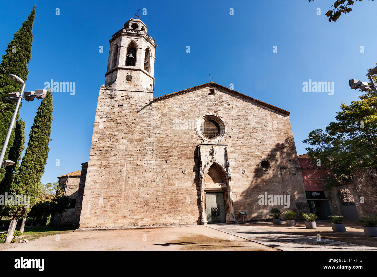 Kloster Sant Esteve. Banyoles. Benediktiner. Stockfoto