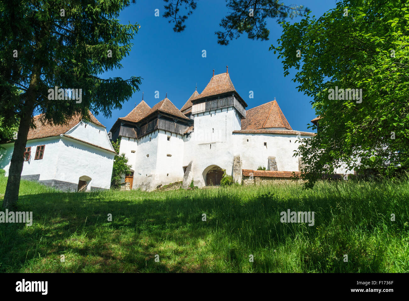 Sonniger Tag am Deutsch-Weißkirch Stockfoto