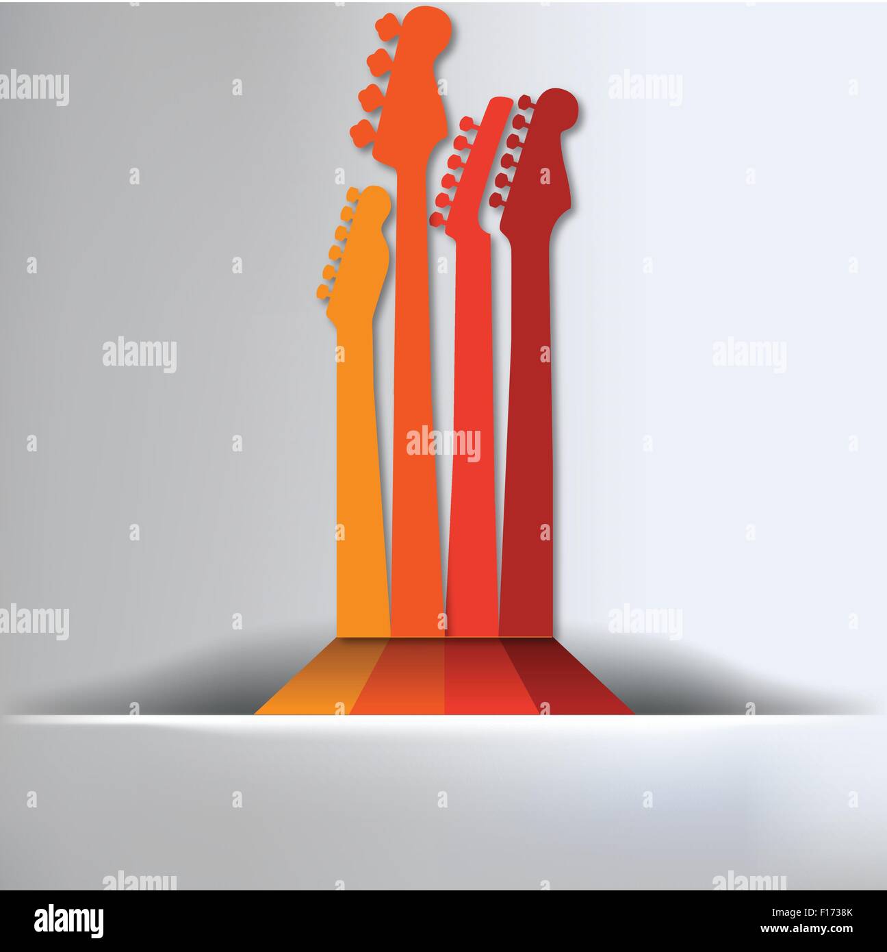 Gitarre abstrakten Hintergrund für Print oder Web Stock Vektor