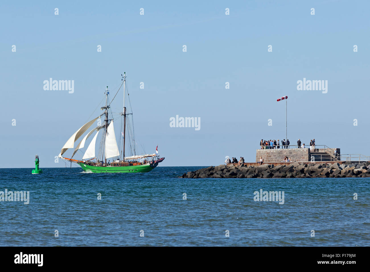 Segelschiff, Hanse Sail, Warnemünde, Rostock, Mecklenburg-West Pomerania, Deutschland Stockfoto