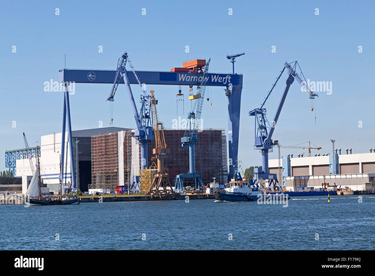 Warnow Werft Warnemünde, Rostock, Mecklenburg-West Pomerania, Deutschland Stockfoto