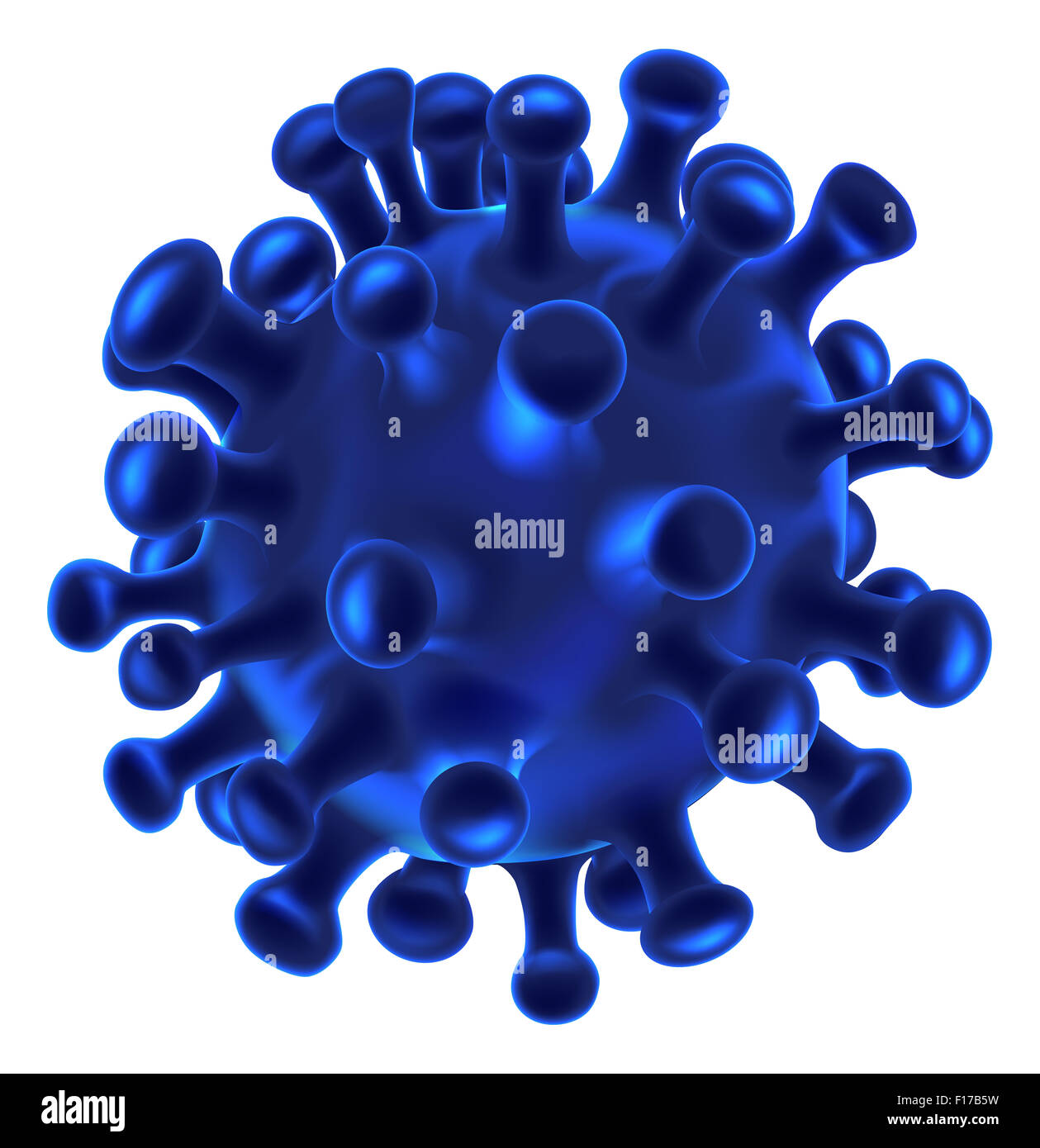 Eine medizinische Illustration der Krankheit Virus Zellen oder Bakterien Keim Stockfoto