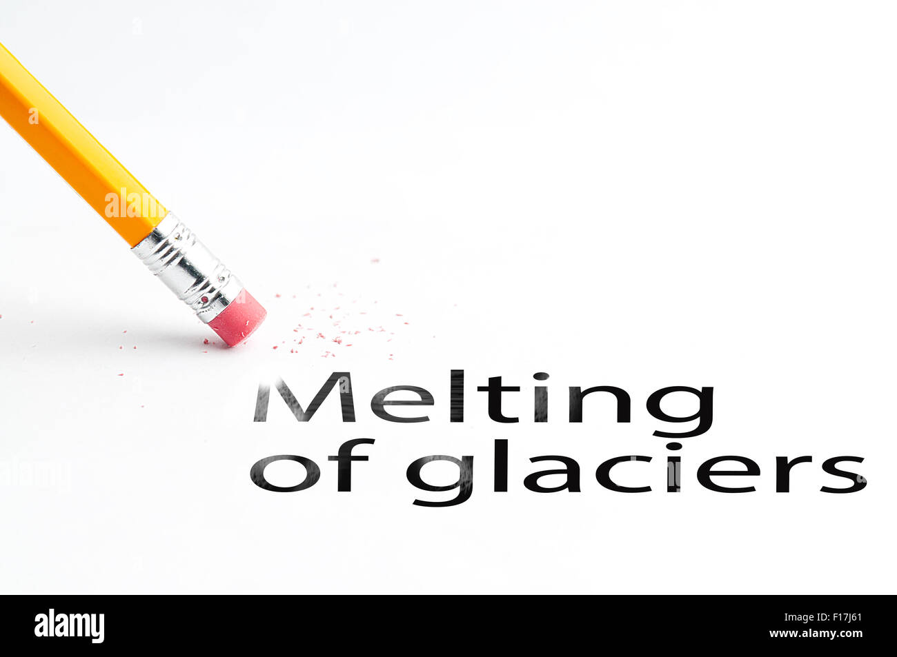 Bleistift mit Radiergummi Stockfoto