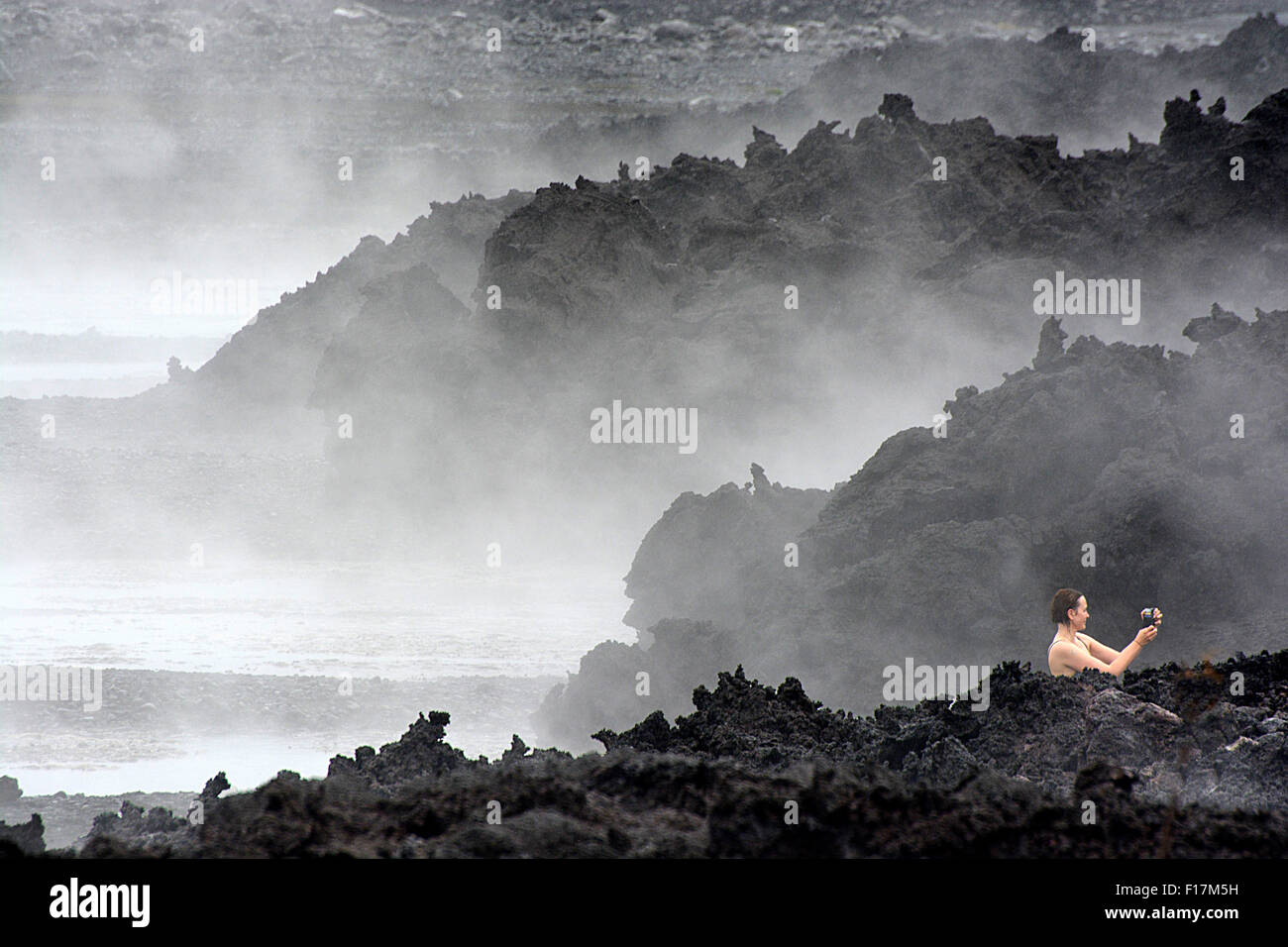 Geo-Thermalwasser Island Kollektion Stockfoto