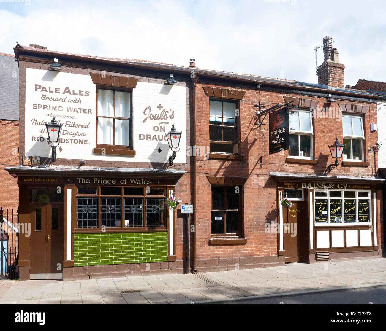 Der Prince Of Wales Pub in Congleton Cheshire UK Stockfoto