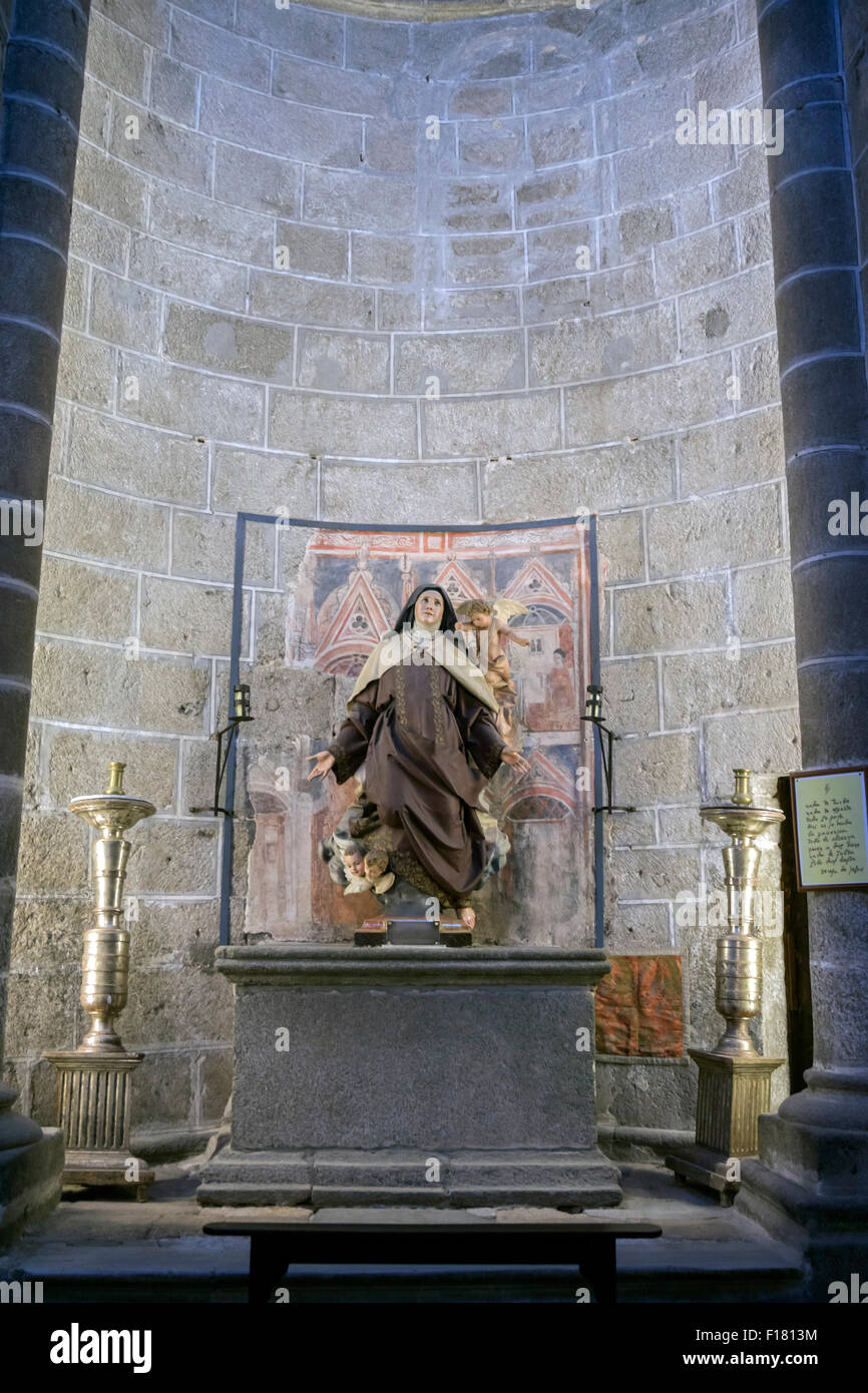 Avila, Spanien - 10. august 2015: Innenansicht der Kathedrale in Avila, Innenansicht der Kathedrale in Avila Stockfoto
