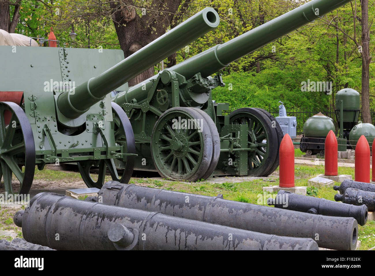 Artillerie, Marinemuseum, Varna, gleichnamigen Provinz, Bulgarien Stockfoto