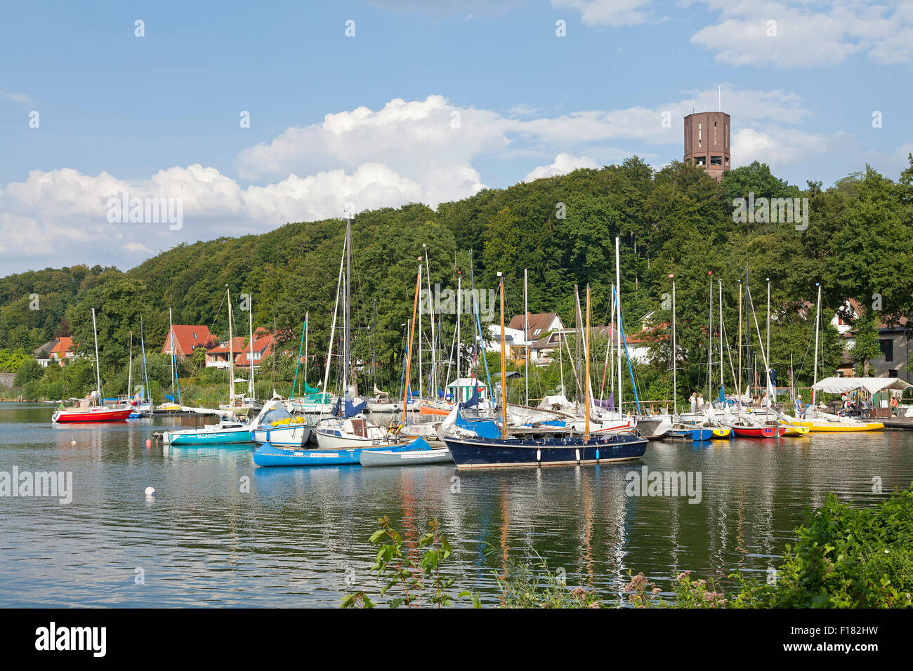 Marina, Wasserturm, Ratzeburg, Schleswig-Holstein, Deutschland Stockfoto