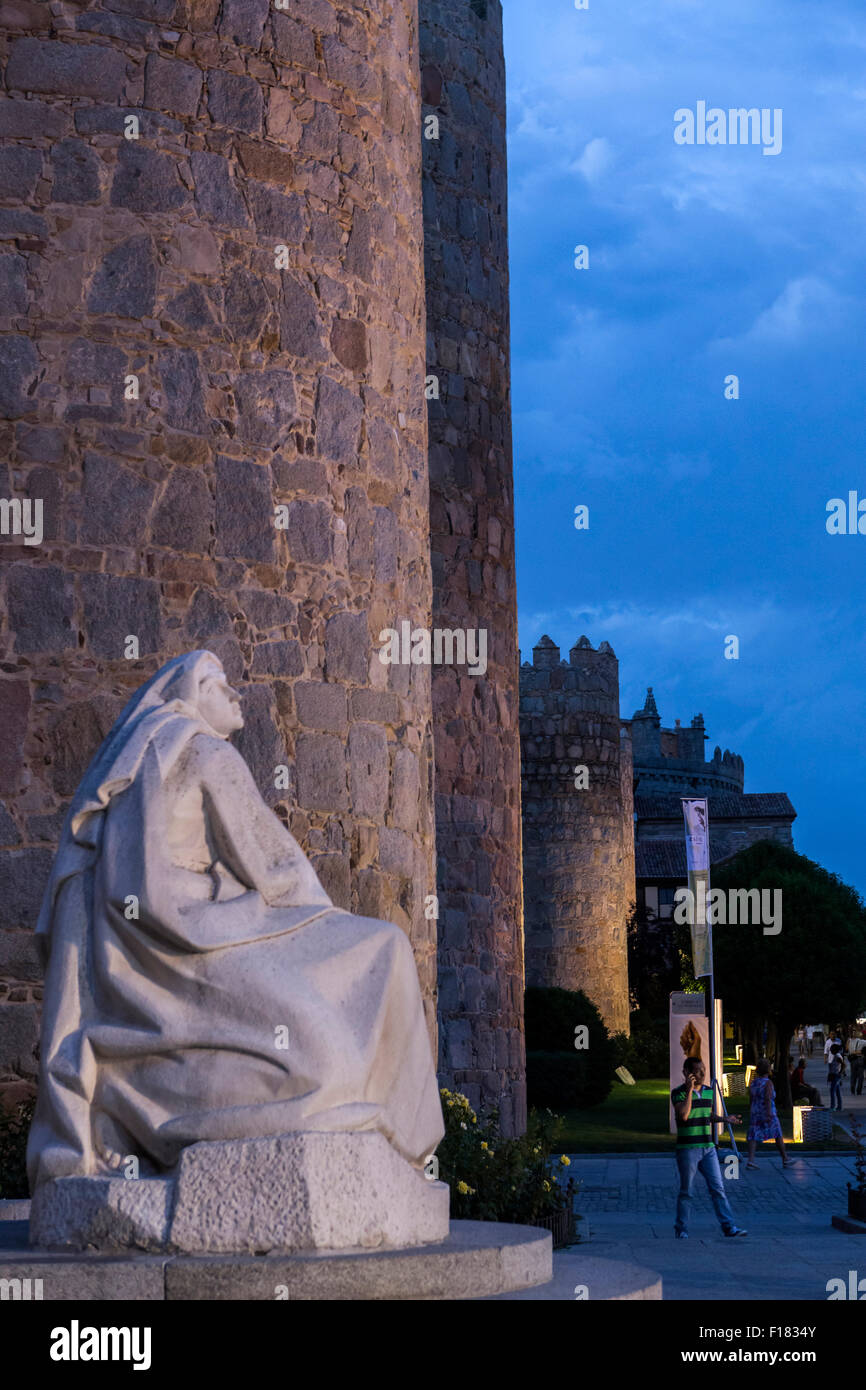 Denkmal der Heiligen Teresa von Avila, Avila, Spanien Stockfoto
