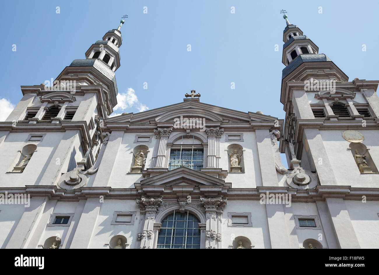 St. Johannes in Stift Haug, Würzburg, Bayern, Deutschland Stockfoto