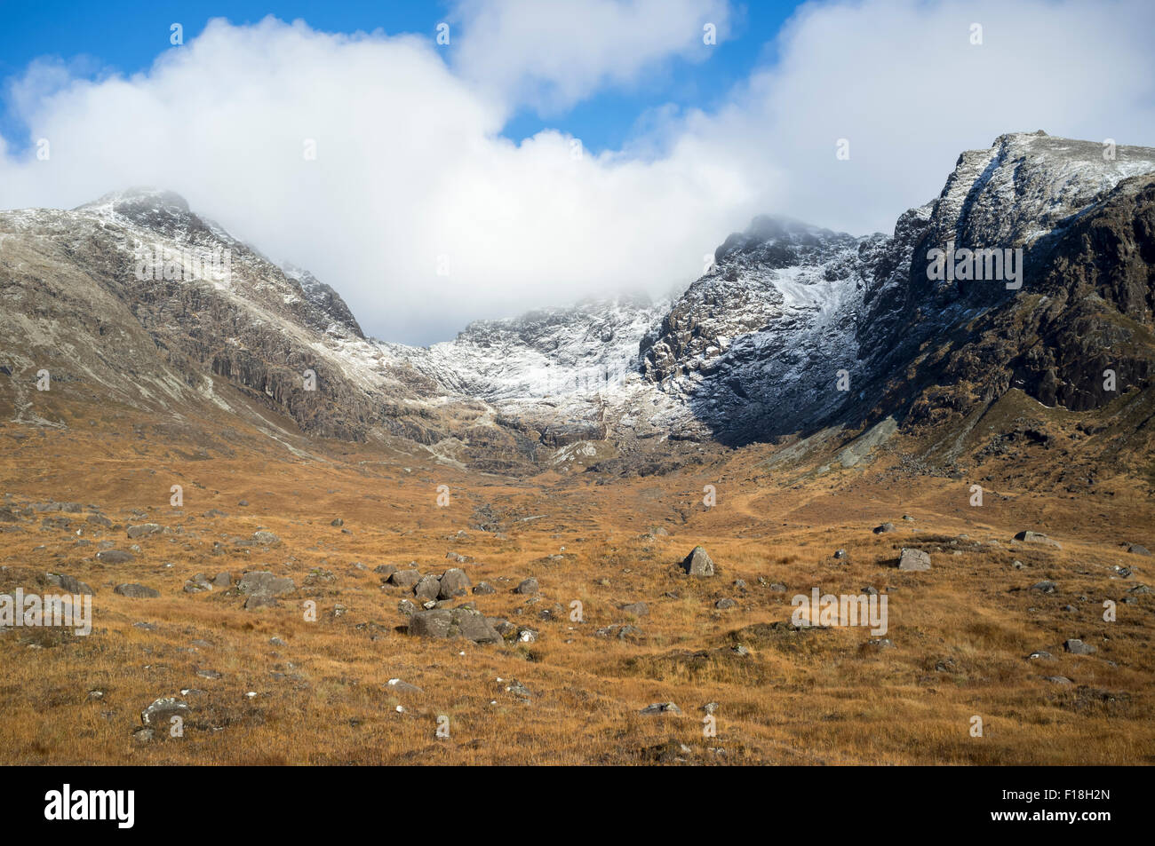 Coire Lagan, Cuillin, Isle Of Skye, Schottland, Vereinigtes Königreich Stockfoto