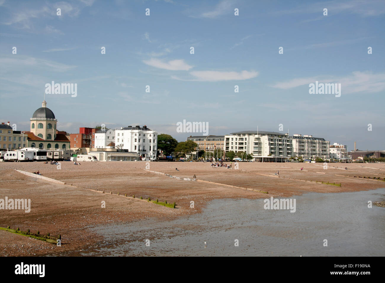 Strandpromenade vom Pier Worthing West Sussex England UK Stockfoto