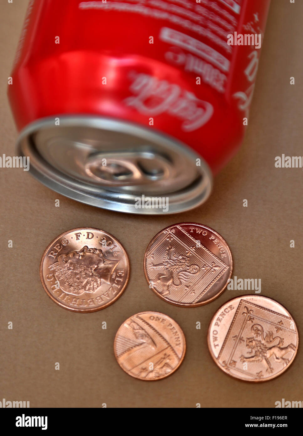 Vorschlag, Sondersteuer auf zuckerhaltige Getränke, London Stockfoto