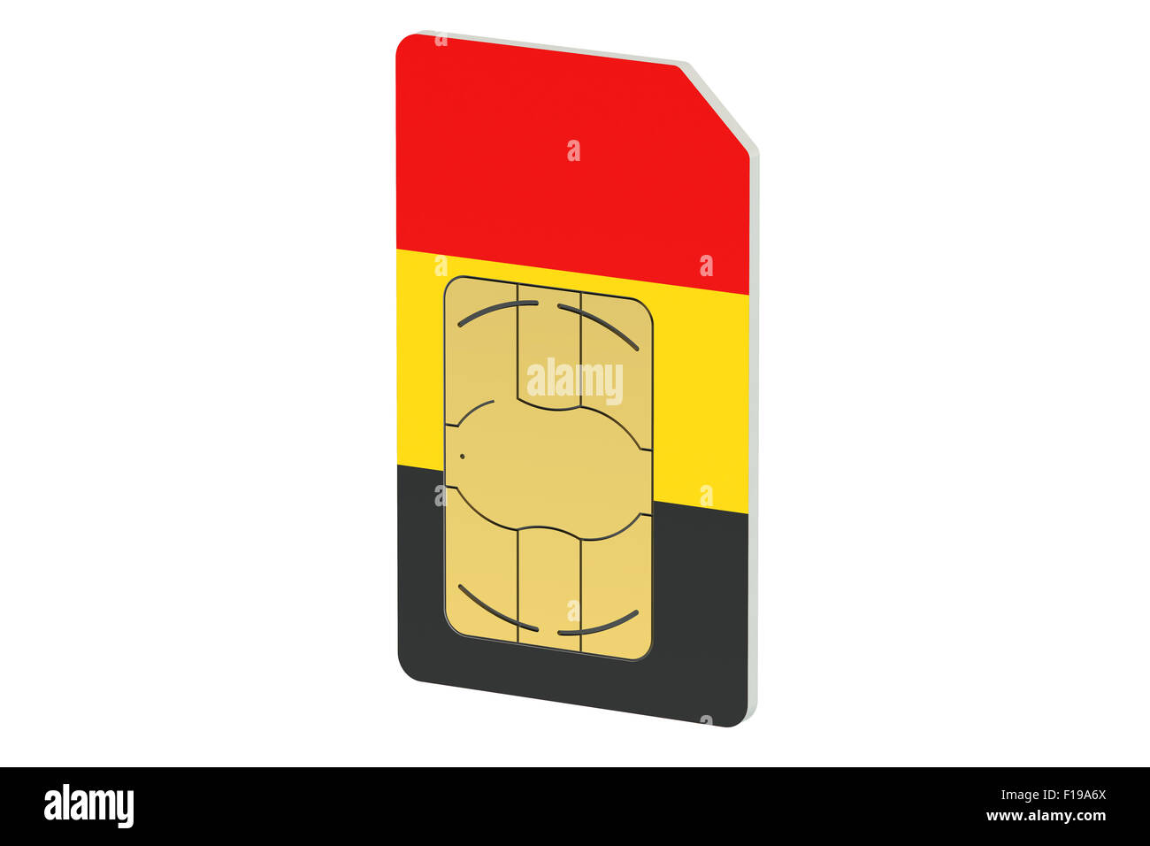 SIM-Karte mit Flagge von Deutschland isoliert auf weißem Hintergrund Stockfoto SIM-Karte mit Flagge von Deutschland isoliert auf weißem Hintergrund Stockfoto