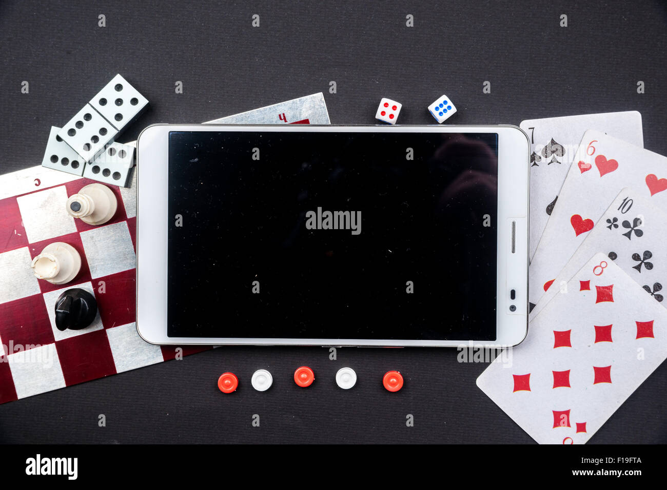 Verschiedene Gesellschaftsspiele Stockfoto