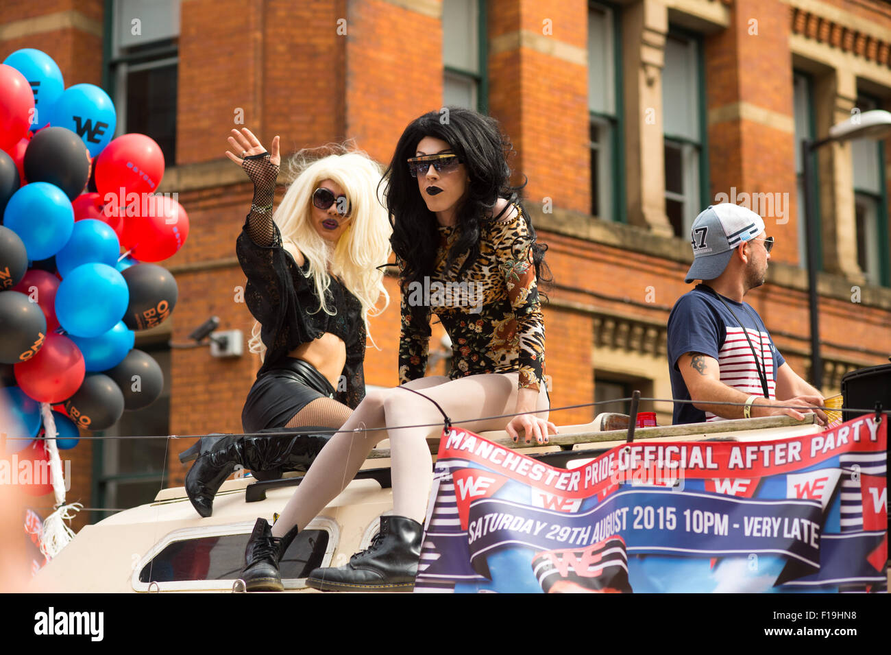 Manchester, UK. 29. August 2015. 2015 Manchester Pride Parade UK Credit: AH288/Alamy Live-Nachrichten Stockfoto