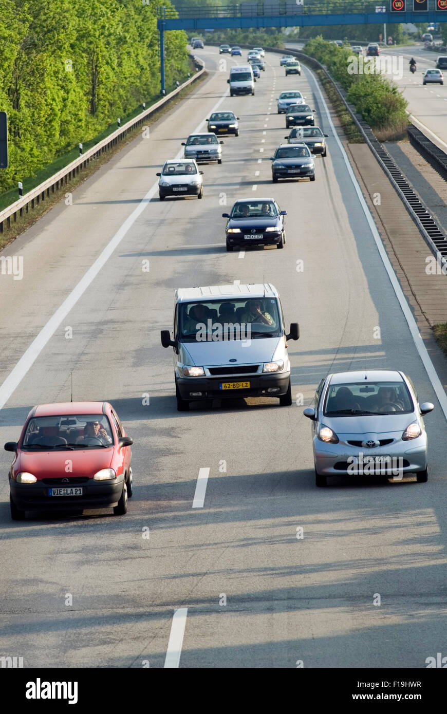 Deutschen Autobahn A61 Eifel Rheinland-Pfalz Deutschland Europa Stockfoto