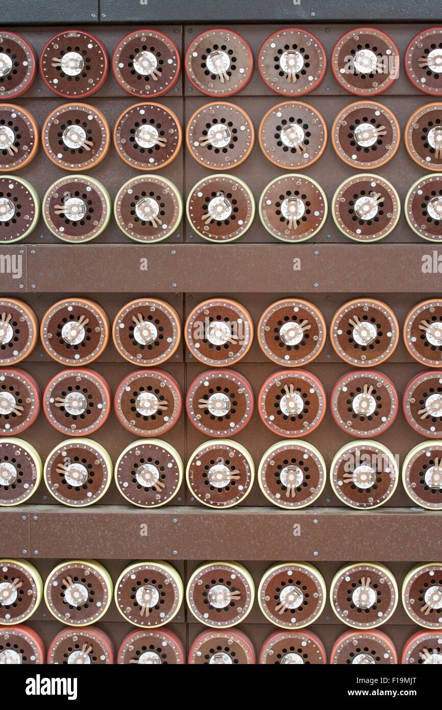 Code-Trommeln für Colossus Bletchley Park Stockfoto