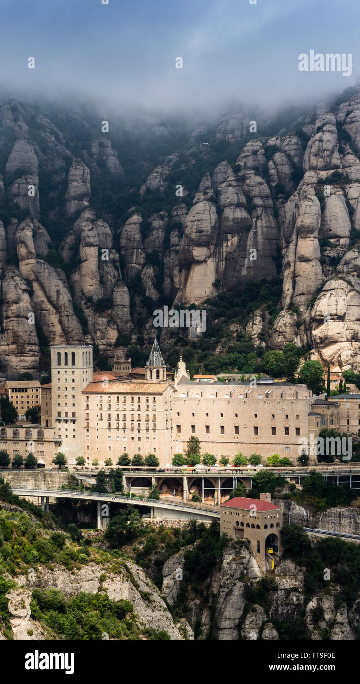 Abtei von Montserrat. Barcelona, Katalonien, Spanien. Stockfoto