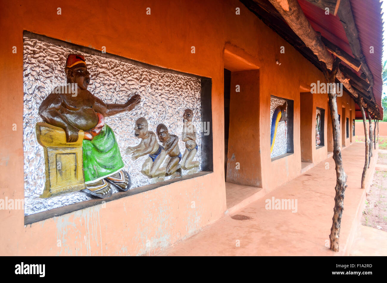 Art-Palast in Abomey, Benin Stockfoto