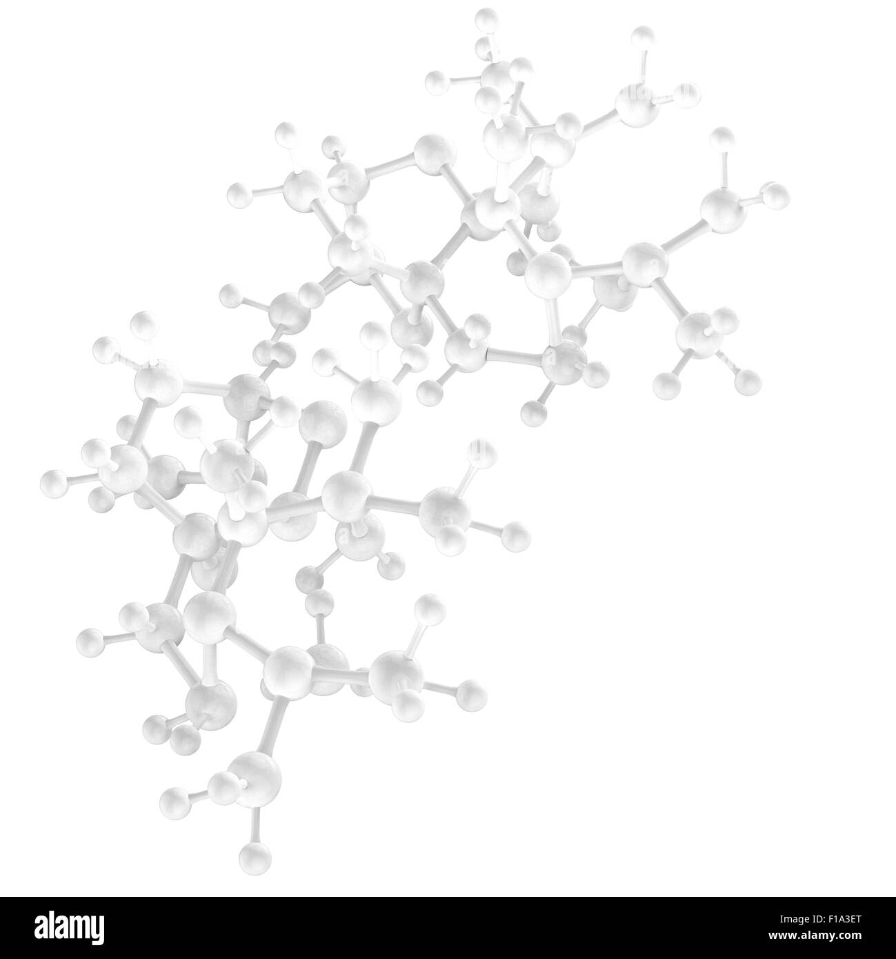 Molekül-weiße Farbe 3d als Konzept als medizinisches Konzept Stockfoto