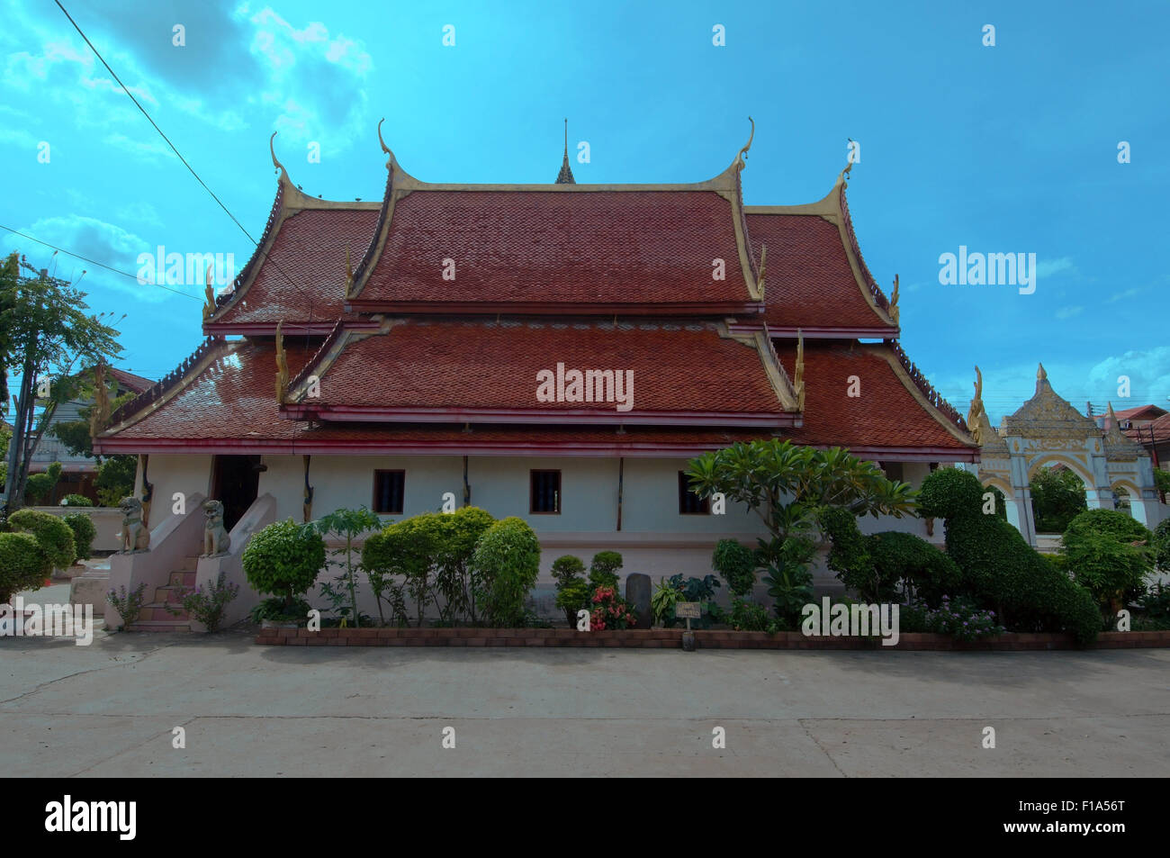 Provinz Loei, Thailand. 15. Oktober 2014. antike Tempel Wat Si Khun Mueang, Chiang Khan, Provinz Loei, Thailand © Andrey Nekrassow/ZUMA Wire/ZUMAPRESS.com/Alamy Live-Nachrichten Stockfoto