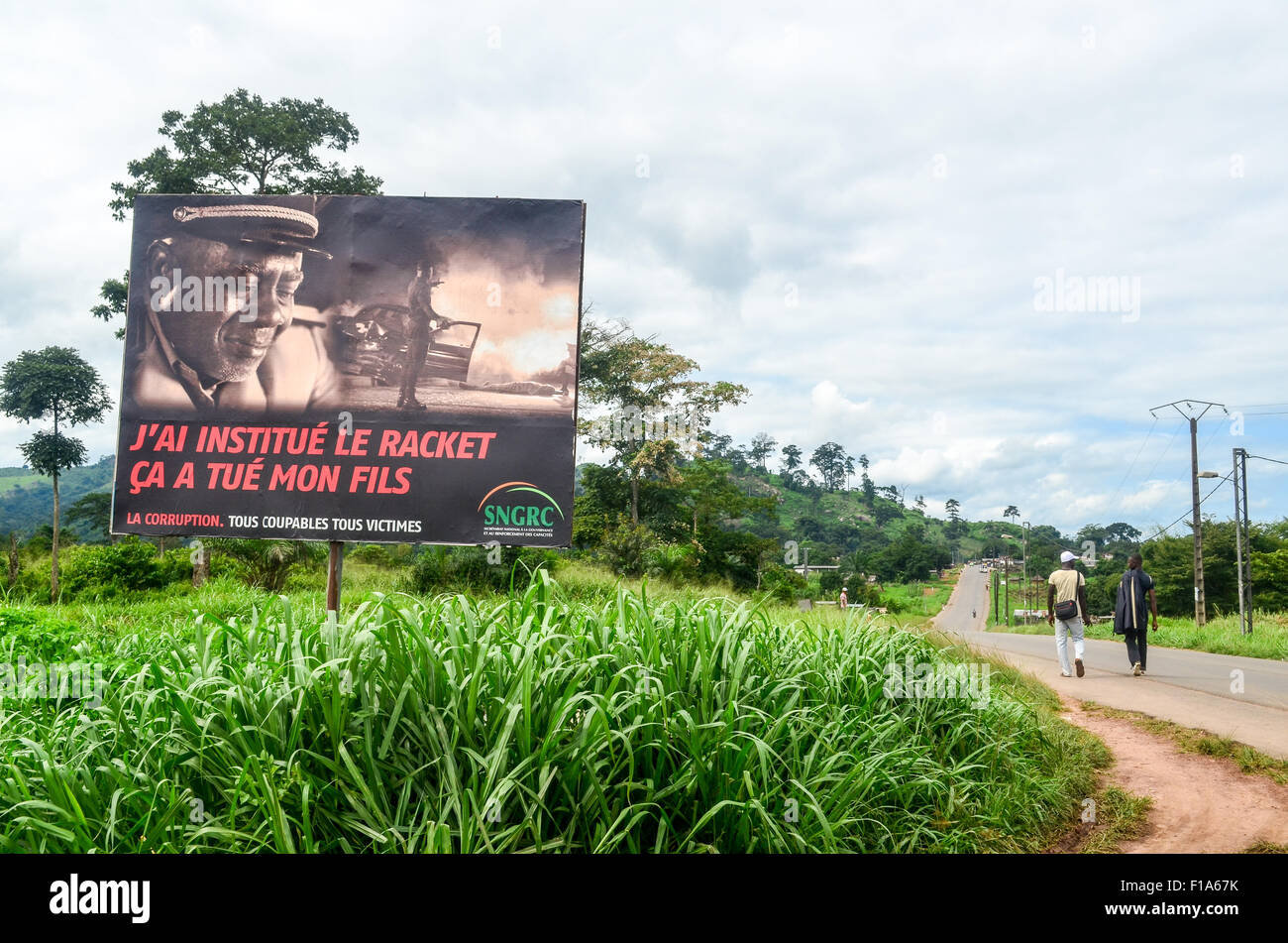 Kampagne gegen Schläger und Korruption, Elfenbeinküste, Afrika Stockfoto