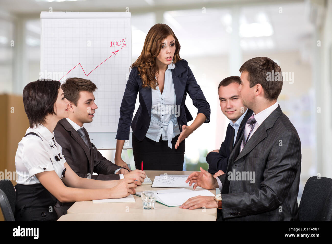 Brainstorming-Business-team Stockfoto