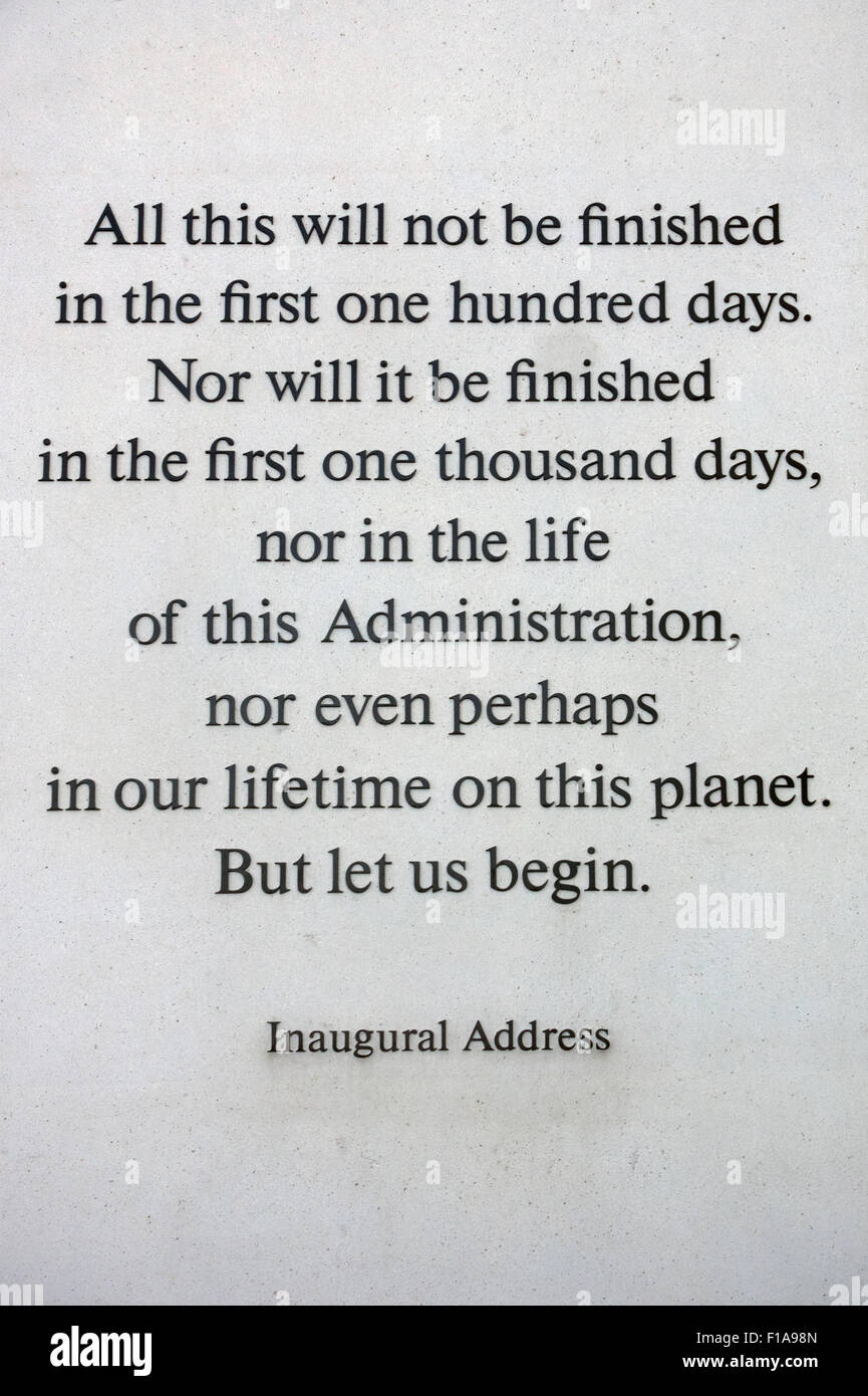 John F Kennedy Präsidentenbibliothek und museum Stockfoto