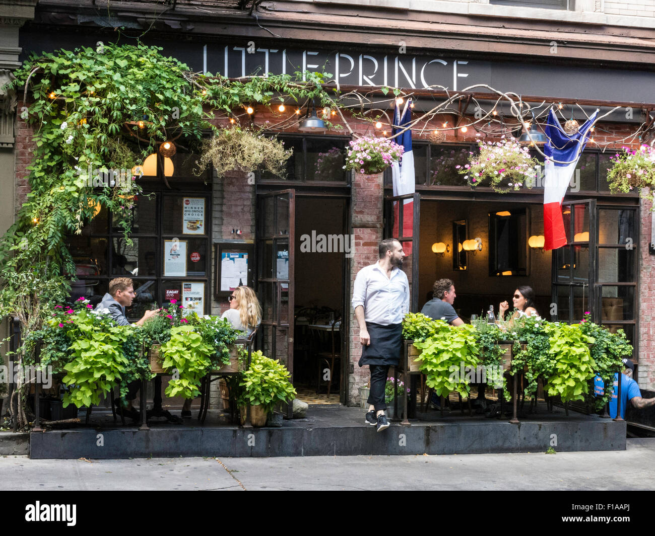 Kleine Prinz Restaurant in SoHo, NYC, USA Stockfoto