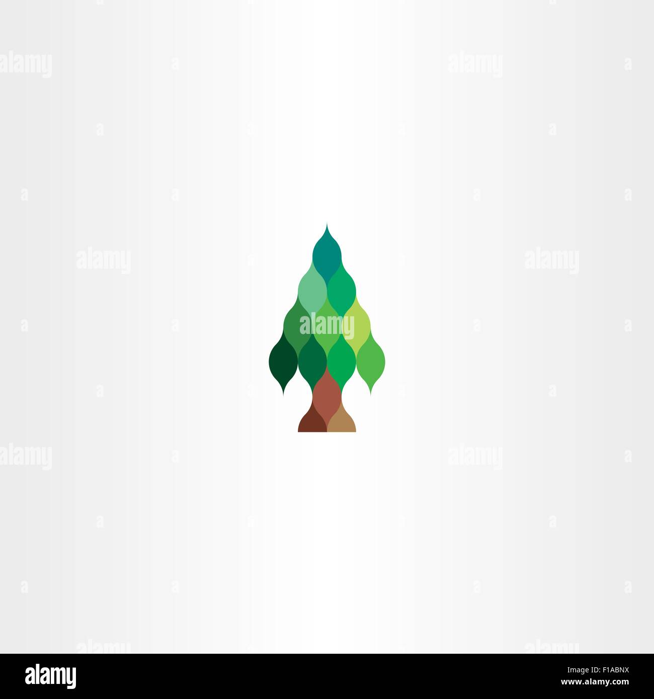 Tanne Baum Vektor Icon Design Logo Zeichen Stock Vektor