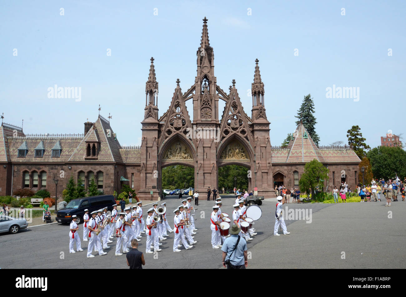 Schlacht von Brooklyn Reenactment grün Holz Friedhof 2015 NewYork Stockfoto