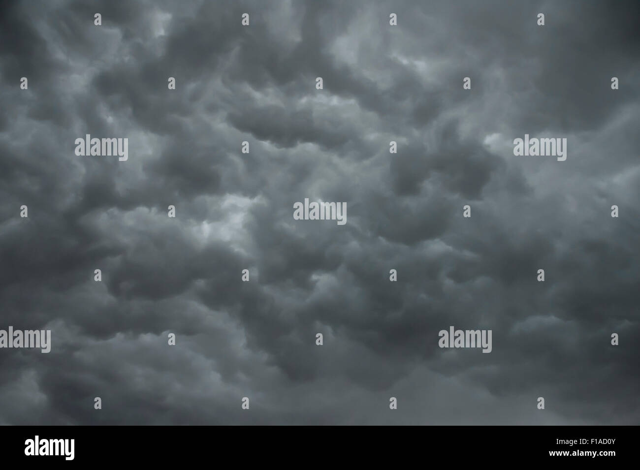Dunkle Gewitterwolken Stockfoto