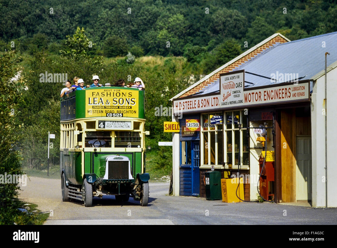 Leyland N Bus am Amberley Museum & Heritage Centre. West Sussex. England. Großbritannien Stockfoto