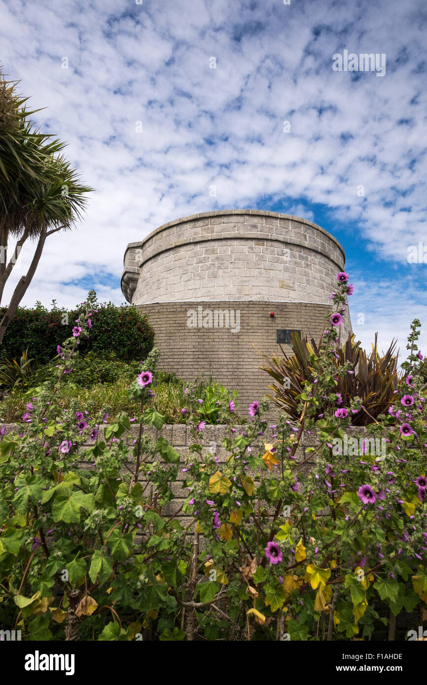 Sandycove Martello-Turm, heute das James Joyce Museum, wo er Zeit mit Oliver StJohn Gogarty verbrachte und wo der Roman Ulysses Stockfoto