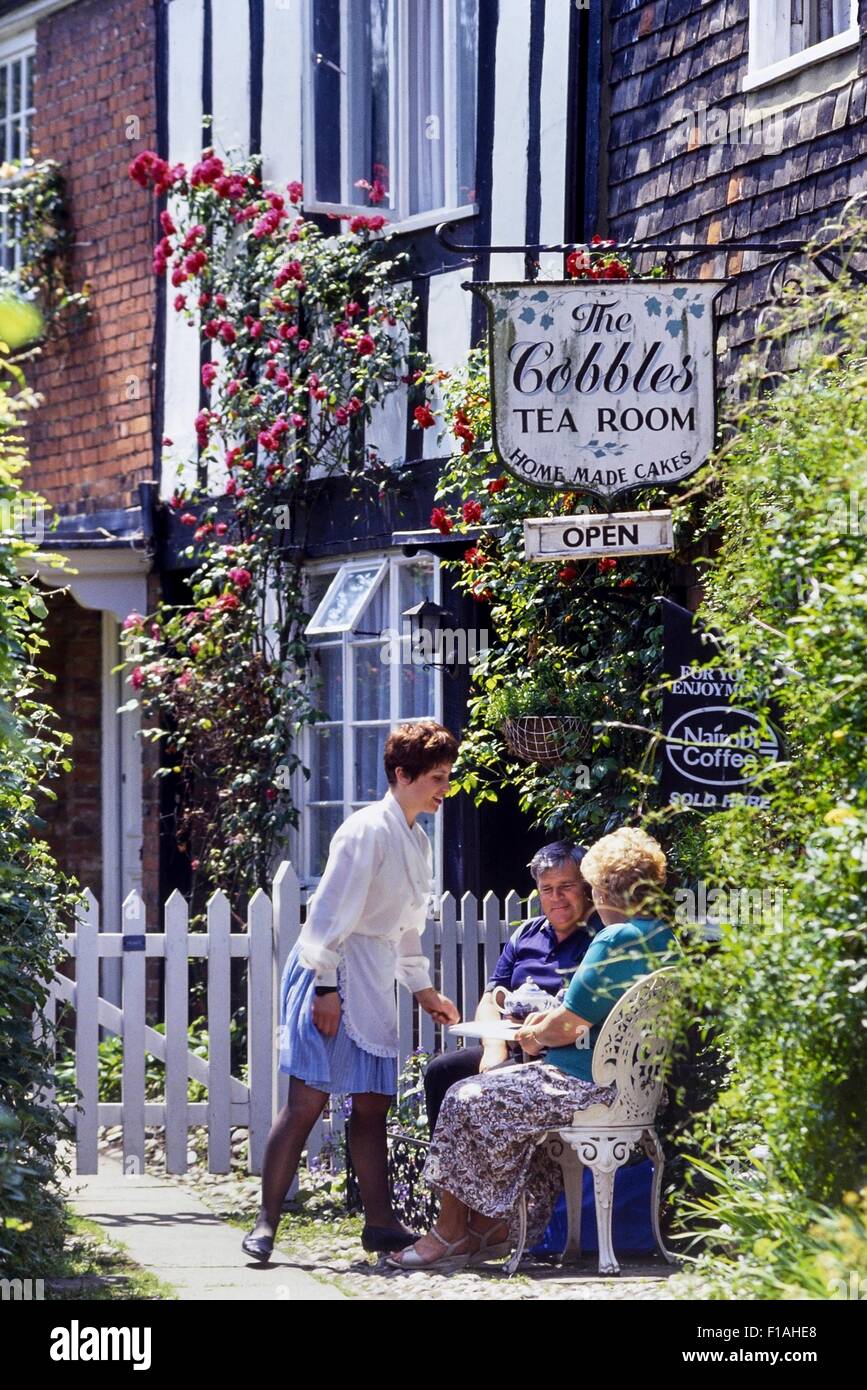 Teestube in Rye. East Sussex. England. UK Stockfoto