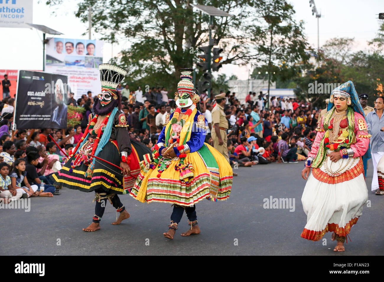 Trivandrum, Kerala, Indien. 31. August 2015. Kulturellen Parade anlässlich Onum Festival in Trivandrum, Kerala, Indien Credit: Hassan Najmy/Alamy Live News Stockfoto