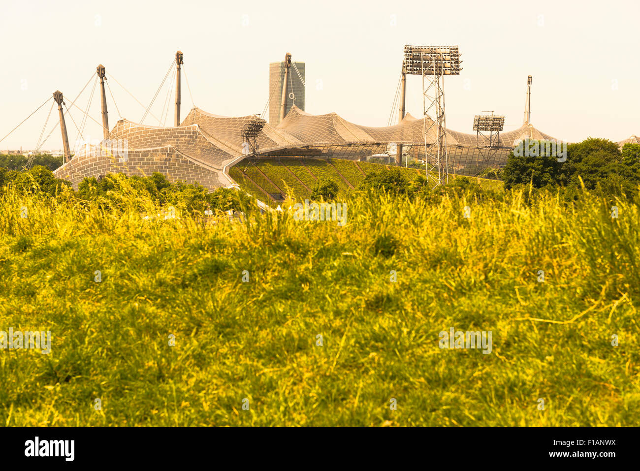 Deutschland, Bayern, München, Olympiastadion Stockfoto