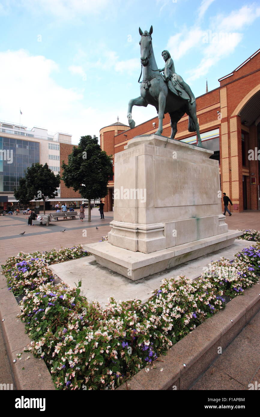 Die Statue von Lady Godiva in Coventry Stadtzentrum West Mittelland, England UK GB EU Stockfoto