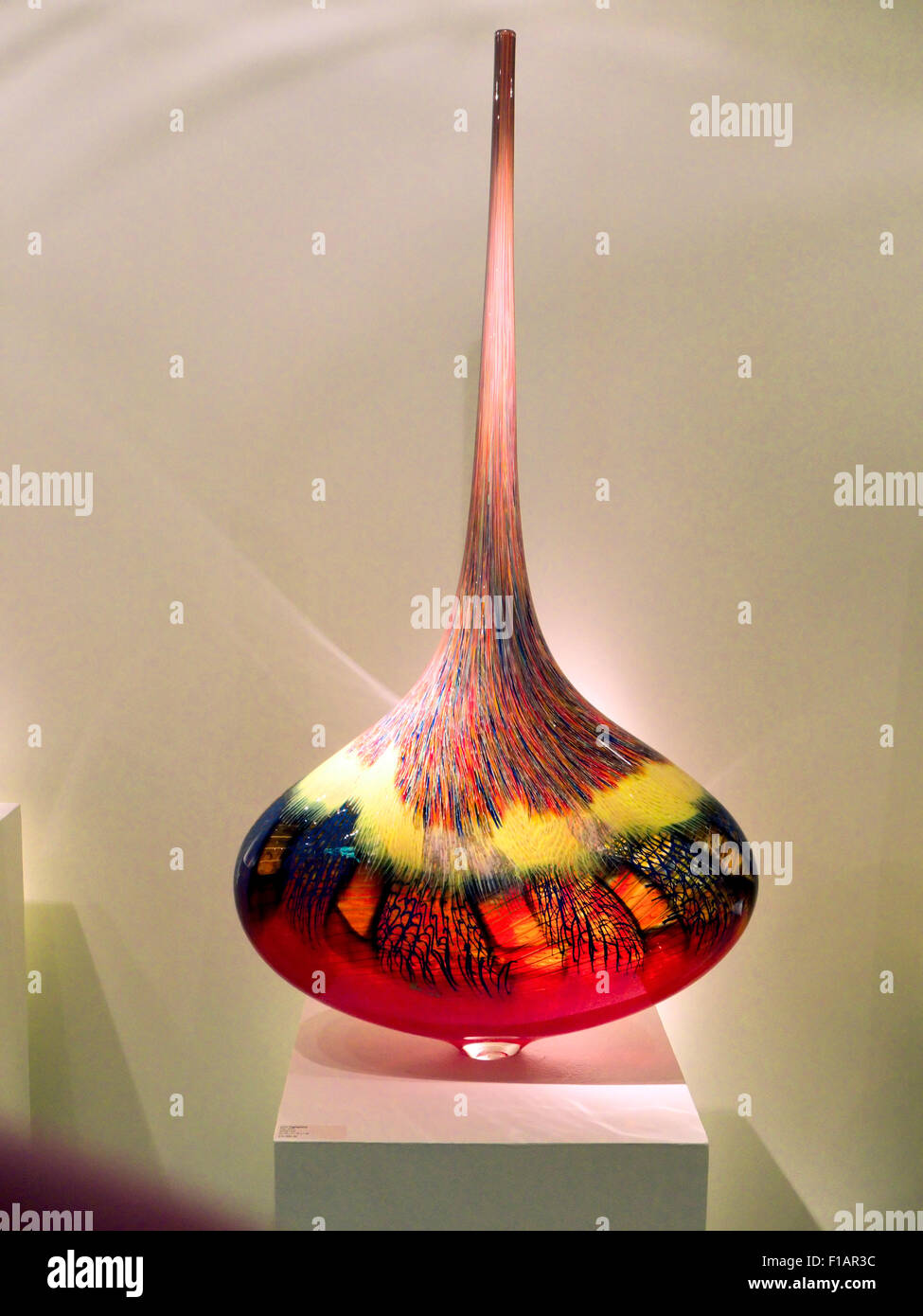Glas-Kunst-Skulptur von Lino Tagliapietra Stockfoto