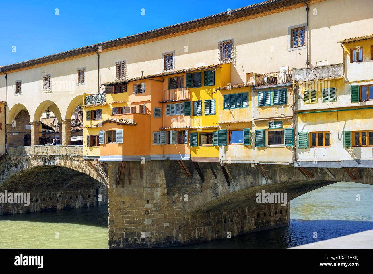 Brücke von Ponte Vecchio in Florenz, Italien Stockfoto