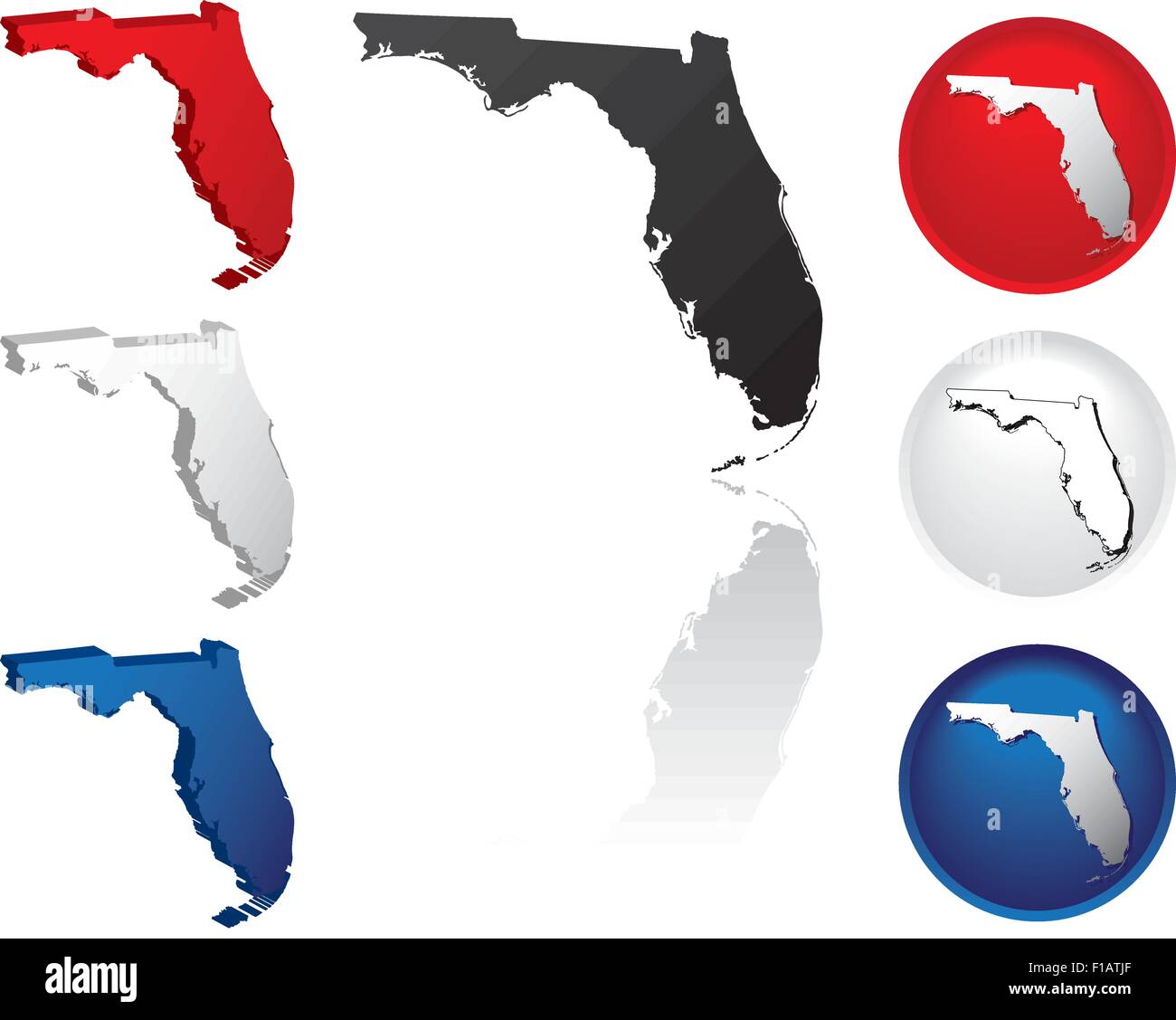 Florida-Symbole Stock Vektor