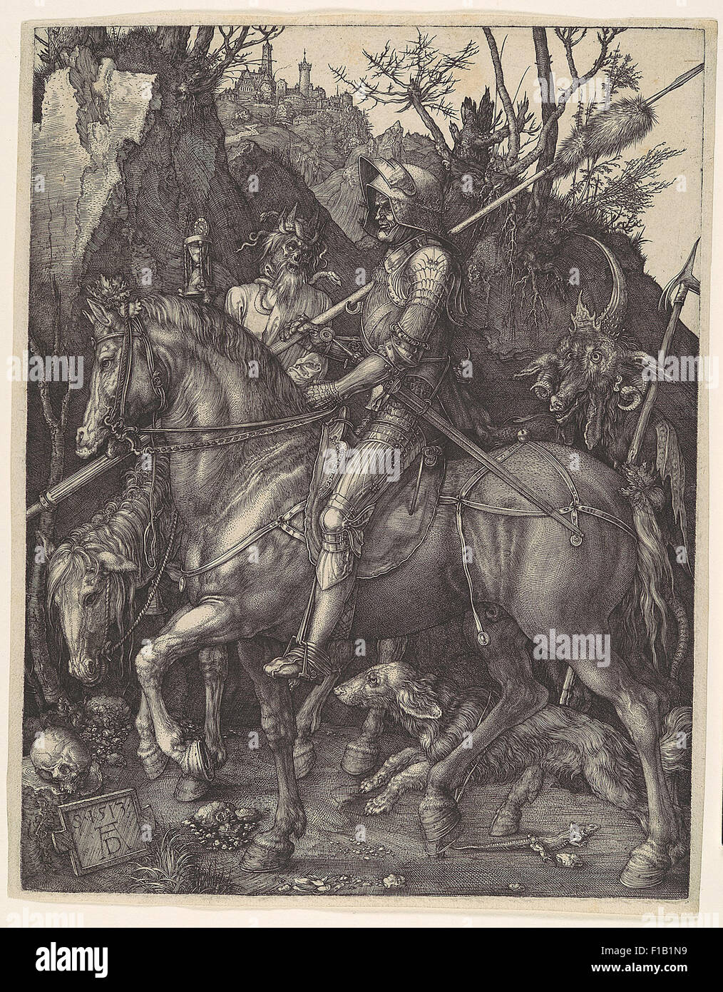 Albrecht Dürer - Ritter, Tod und Teufel Stockfoto