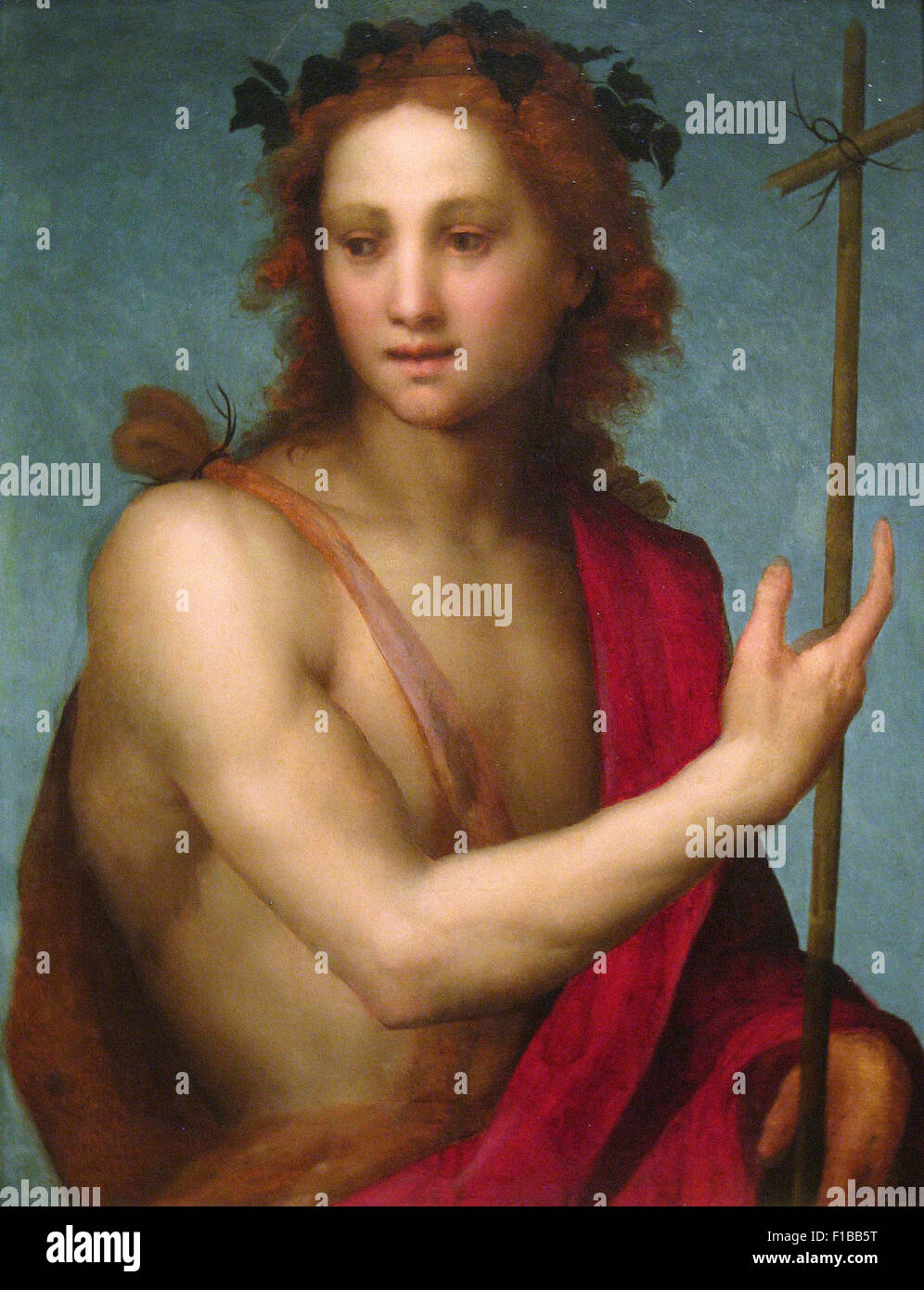 Andrea del Sarto - Hl. Johannes der Täufer Stockfoto